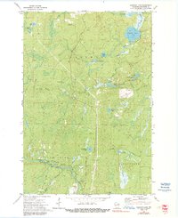 1972 Map of Goodman, WI, 1991 Print