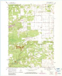 Download a high-resolution, GPS-compatible USGS topo map for Coloma NW, WI (1984 edition)