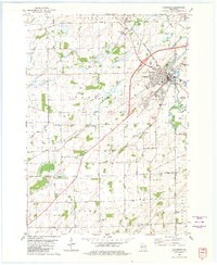 1980 Map of Columbus, 1981 Print