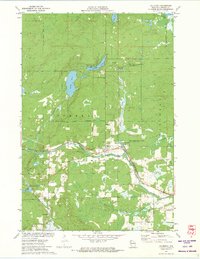 1971 Map of Couderay, WI, 1973 Print