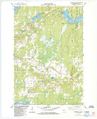 Download a high-resolution, GPS-compatible USGS topo map for Cranberry Lake, WI (1984 edition)