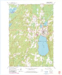 preview thumbnail of historical topo map of Crandon, WI in 1965