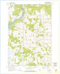 preview thumbnail of historical topo map of Chippewa County, WI in 1973