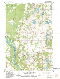 Download a high-resolution, GPS-compatible USGS topo map for Cushing, WI (1983 edition)