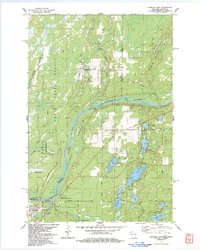 Download a high-resolution, GPS-compatible USGS topo map for Danbury East, WI (1983 edition)