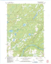 Download a high-resolution, GPS-compatible USGS topo map for Danbury West, WI (1983 edition)