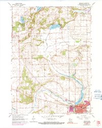 preview thumbnail of historical topo map of Delavan, WI in 1960