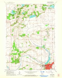preview thumbnail of historical topo map of Delavan, Walworth County, WI in 1960