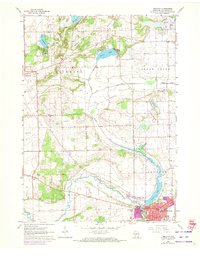 preview thumbnail of historical topo map of Delavan, WI in 1960
