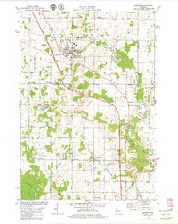 1978 Map of Denmark, WI, 1979 Print