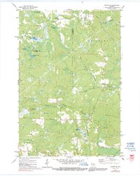 preview thumbnail of historical topo map of Marinette County, WI in 1972