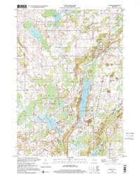 preview thumbnail of historical topo map of Fond du Lac County, WI in 1999