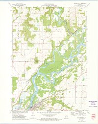 1972 Map of Durand, WI, 1975 Print