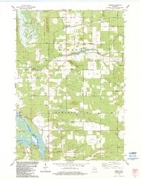 Download a high-resolution, GPS-compatible USGS topo map for Easton, WI (1984 edition)