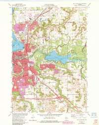 Download a high-resolution, GPS-compatible USGS topo map for Eau Claire East, WI (1983 edition)