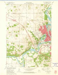 Download a high-resolution, GPS-compatible USGS topo map for Eau Claire West, WI (1975 edition)