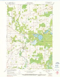 1969 Map of Embarrass, WI, 1991 Print