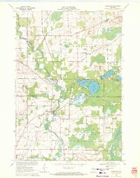 1969 Map of Embarrass, WI, 1971 Print