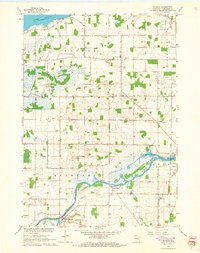Download a high-resolution, GPS-compatible USGS topo map for Eureka, WI (1966 edition)