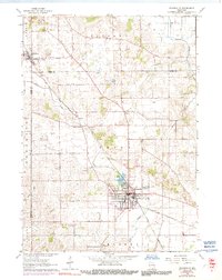 Download a high-resolution, GPS-compatible USGS topo map for Evansville, WI (1991 edition)