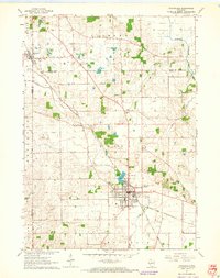 Download a high-resolution, GPS-compatible USGS topo map for Evansville, WI (1964 edition)