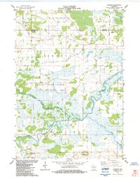Download a high-resolution, GPS-compatible USGS topo map for Fairburn, WI (1984 edition)