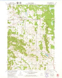 1979 Map of Fairchild, WI, 1980 Print