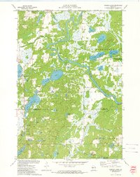 Download a high-resolution, GPS-compatible USGS topo map for Fireside Lakes, WI (1974 edition)