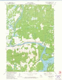 Download a high-resolution, GPS-compatible USGS topo map for Flambeau Ridge, WI (1974 edition)