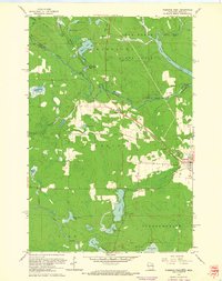 Download a high-resolution, GPS-compatible USGS topo map for Florence West, WI (1964 edition)
