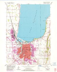 1955 Map of Fond Du Lac, 1985 Print