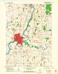 Download a high-resolution, GPS-compatible USGS topo map for Fort Atkinson, WI (1964 edition)