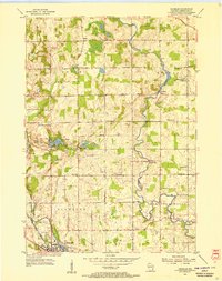 Download a high-resolution, GPS-compatible USGS topo map for Franklin, WI (1956 edition)
