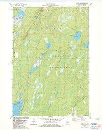 preview thumbnail of historical topo map of Price County, WI in 1984