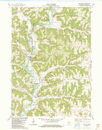 Download a high-resolution, GPS-compatible USGS topo map for Gays Mills, WI (1983 edition)