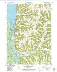 Download a high-resolution, GPS-compatible USGS topo map for Genoa, WI (1983 edition)