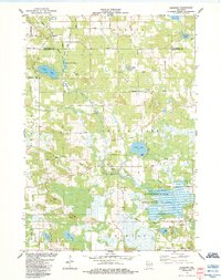 Download a high-resolution, GPS-compatible USGS topo map for Germania, WI (1984 edition)