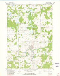 1973 Map of Gilman, WI, 1982 Print