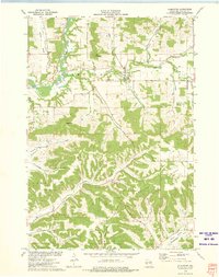 1973 Map of Gilmanton, WI, 1975 Print