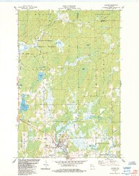 preview thumbnail of historical topo map of Glidden, WI in 1984