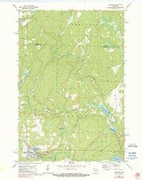 preview thumbnail of historical topo map of Goodman, WI in 1972