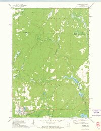 preview thumbnail of historical topo map of Goodman, WI in 1972