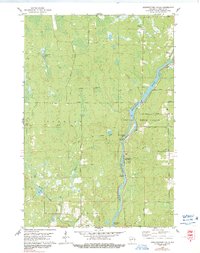 Download a high-resolution, GPS-compatible USGS topo map for Grandfather Falls, WI (1991 edition)