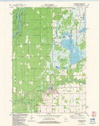 preview thumbnail of historical topo map of Grantsburg, Burnett County, WI in 1982