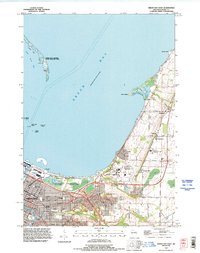 Download a high-resolution, GPS-compatible USGS topo map for Green Bay East, WI (1996 edition)