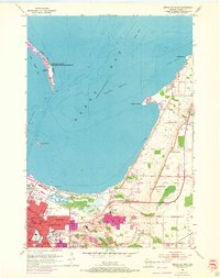 1954 Map of Green Bay East, 1972 Print