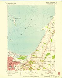 1954 Map of Green Bay East, 1956 Print