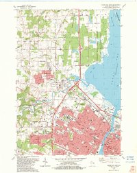 preview thumbnail of historical topo map of Brown County, WI in 1982