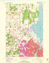 Download a high-resolution, GPS-compatible USGS topo map for Green Bay West, WI (1972 edition)