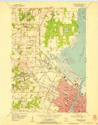 Download a high-resolution, GPS-compatible USGS topo map for Green%20Bay%20West, WI (1956 edition)
